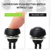 Yeanifeana 12 Pcs 13mm Round Waterproof Momentary Switch, Self-Resetting Mini