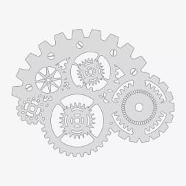 Wraith SprayWorks Gear Builder #3 - Reusable Airbrush Stencil Template