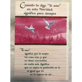 BLUE MOUNTAIN Artes Monte Azul - Navidad -Cuando te digo "Te Amo" en esta Navidad "(A31) Nuevo