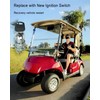 HUQUZN Ignition Starter Switch with Key Fits for Evolution Golf