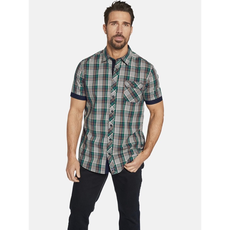 Jan Vanderstorm Josak Men's Short-Sleeved Shirt, blue