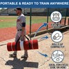 Qryovsa Softball Pitching Mat with Pitching Rubber & Stride Line,
