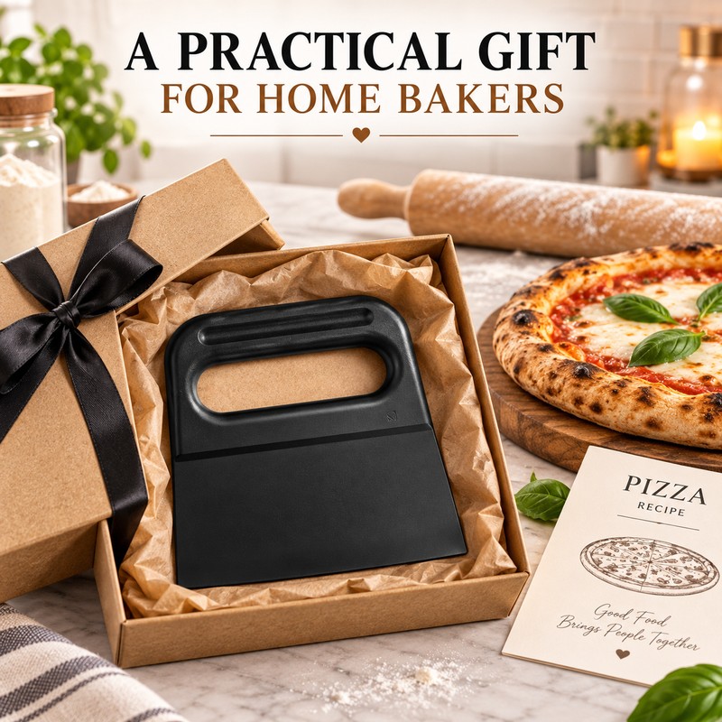 Flexible Dough Scraper for Baking – Plastic Pizza Dough Cutter