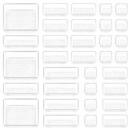 Optimiza tu tocador con Vtopmart: Este Sistema de Cajones Organizadores de Plástico Resistente es perfecto para maximizar el espacio. Su diseño elegante transforma
