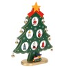 Wooden Christmas Tree Desktop Ornament Shatterproof Safe Eco Friendly Wooden