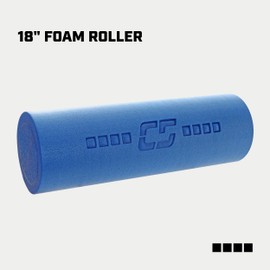 Capelli Sport Foam Roller, Myofascial Release Muscle Roller and Deep Tissue Massager, Blue, 30 Inch