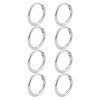 JUZICHEN 3-7 Pairs Silver Gold Hoop Earrings for Women, Stainless
