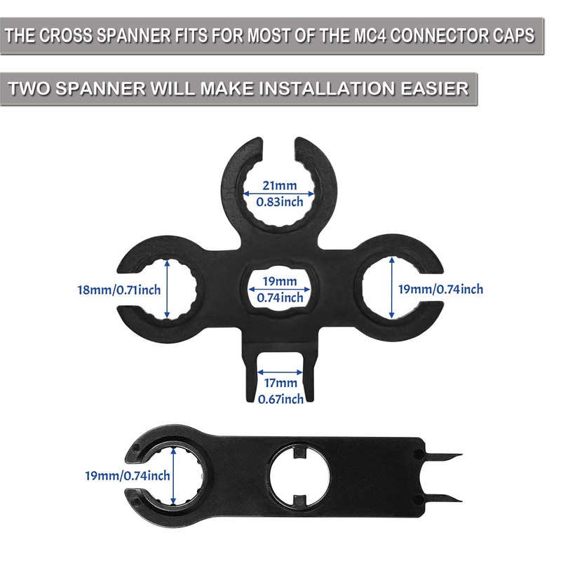 TRAMILY Solar Crimping Tool Kit for Cable Connectors for 2.5/4.0/6.0