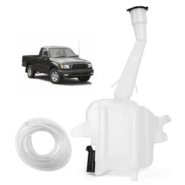 Windshield Washer Reservoir Tank for Toyota Tacoma 1998-2004 | No Bottom Sensor Hole Washer Fluid Reservoir | ABS Plastic Windshield Wiper Pump Tank Replace for 8531504050