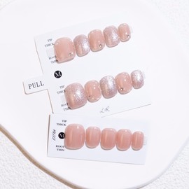 Light Rain Press on Nails - Whisper, Small Size