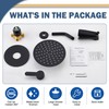 HoliSpa Tub Shower Faucet, Matte Black Shower Faucet Set with