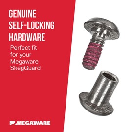 MEGAWARE KEELGUARD SKEGGUARD Replacement Screw Kit, Genuine Self-Locking Hardware, Compatible with Megaware Skeg Guard Protector Models, Easy DIY Install Tool Kit, Boat Motor Accessories