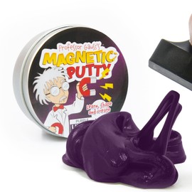 Professor Gauss™ Magnetic Putty with Skittle Magnet for Kids, Boy, Girl, Science, Learning, and Fun - Purple Goo - Pack of 2