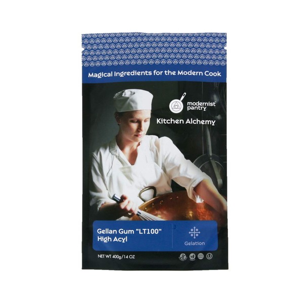 Pure Gellan Gum LT100 - High Acyl ⊘ Non-GMO ☮ Vegan ✡ OU Kosher Certified - 400g/14oz