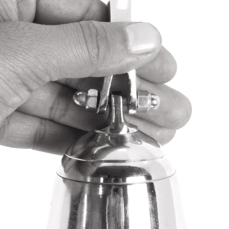 Nautical Wall Hanging Ship Bell 4", Silver Chrome