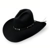 RESISTOL Men's 2X Cisco Felt Cowboy Hat Black 7