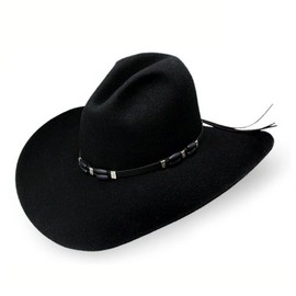 RESISTOL Men's 2X Cisco Felt Cowboy Hat Black 7