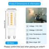 ZHENMING 3.5W G9 LED Bulb Dimmable 40W Halogen Equivalent, Warm