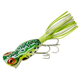 Arbogast Hula Popper Baits, Leopard Frog, 2-Inch