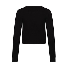 Ro Rox Marya Gothic Batwing Embroidery Goth Knit Long Sleeve Cardigan, black