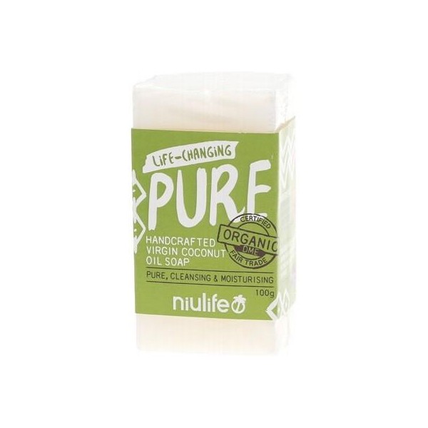 NIULIFE Coconut Oil Soap Pure Unscented 100g