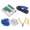 RJ45 Crimping Tool Kit Stripping Pliers 8P8C Crystal Head Network