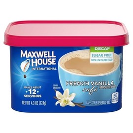Maxwell House International DECAF Sugar-Free French Vanilla Coffee Mix, 4.3 Oz