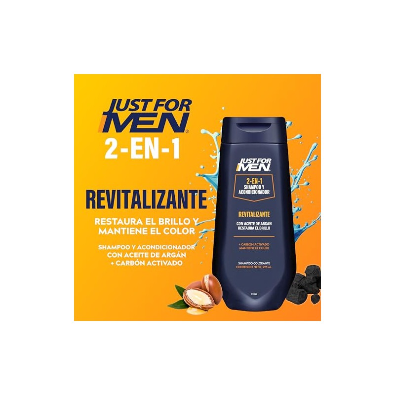 Just For Men Shampoo y Acondicionador 2 en 1 Revitalizante