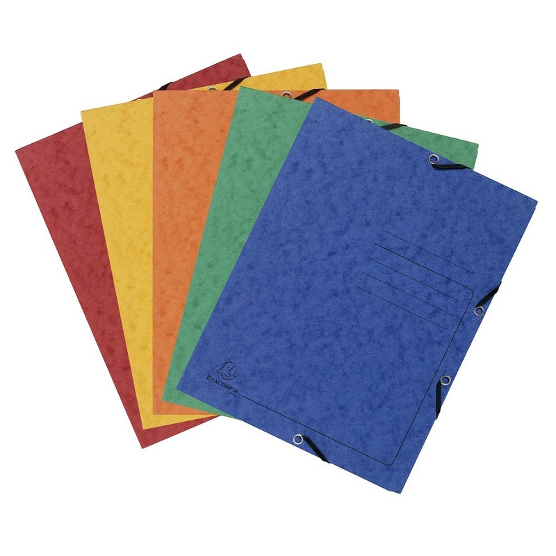 Exacompta Colorspan 55408E Elasticated Folder Cardboard 355 g/m² 24 x