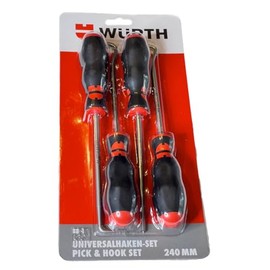 Würth 071555330 Universal Hook Set of 4 240 mm O-Ring Sealing Ring Remover Scratches