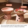 KIMAUTRM Raised Cat Food Bowl Neck and Whisker Friendly Two