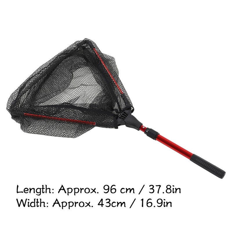 Floating Fishing Net Aluminum Alloy Hex Structural Mesh Extended Handle