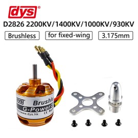 DYS D2826 2200KV/1400KV/1000KV/930KV Brushless Outrunner Motor 2-3S for Multicopter RC Aircraft Fixed-Wing UAV（D2826 1400KV）