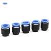 50PCs Air Pipe Plug Pneumatic Cap Plastic Brass Quick Insert