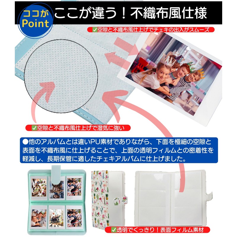 VOW&ZON Cheki Album Book, For instaxmini Large Capacity, Instax Mini,