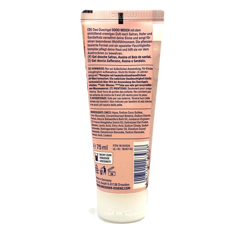 Dresdner Essenz Shower Gel Sooo Soft Travel Size 4 x