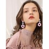 MOROYA Acrylic Flower Earrings for Women Trendy Statement Y2k Floral