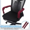 PATIKIL 45 x 11cm Office Chair Armrest Covers 2Pair Black