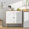 Giluta Accent Cabinet with 2 Doors,Storage Cabinet with Adjustable Shelf,Decorative