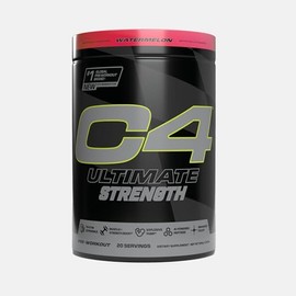 Cellucor C4 Ultimate Strength Pre Workout Powder - Tri-Stim Experience 300mg Caffeine+TeaCrine+Dynamine - Creatine & Beta-Alanine - Energy Supplement for Men & Women - Watermelon, 20 Servings