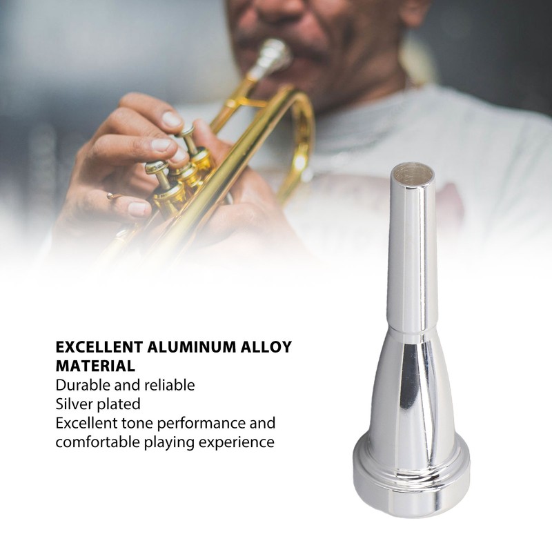 Trumpet Mouthpiece Aluminium Alloy Metal Professional Wind Musical Instrument Replacement