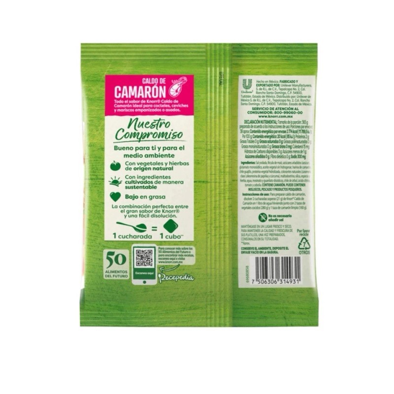 Knorr 2 Bags KNORR Caldo De Camaron, Shrimp Flavor Bouillon