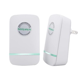 2 Pcs Pro Power Save Device, Smart Power Saver Electricity Saving Box ，Pro Power Saver Intelligent Energy Saver Device Electricity Saver Household Power Factor Saver 90V-250V 30KW CA Plug (White)