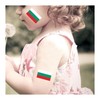 Womaha 30 Temporary Bulgaria Flag Tattoos Fans Face Tattoo Stickers