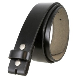 BS121 Men's Vintage Style Leather 1-1/2 Wide Belt Strap (Black, 38)