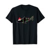 Shark Santa Christmas Tree Lights Xmas Sharks T-Shirt