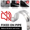 Wohlstand 50 pieces stainless steel pipe clamp, U-shaped pipe clamp,
