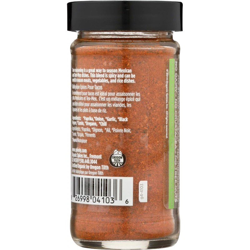 Spicely Organics Organic Taco Seasoning 1.8 Oz