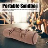 Adjustable Fitness Sandbags Canvas WeightBearing Training Bag for Garden Training(Khaki
