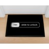 MoonWorks® Door Mat with Saying Slide to Unlock Unlock Funny